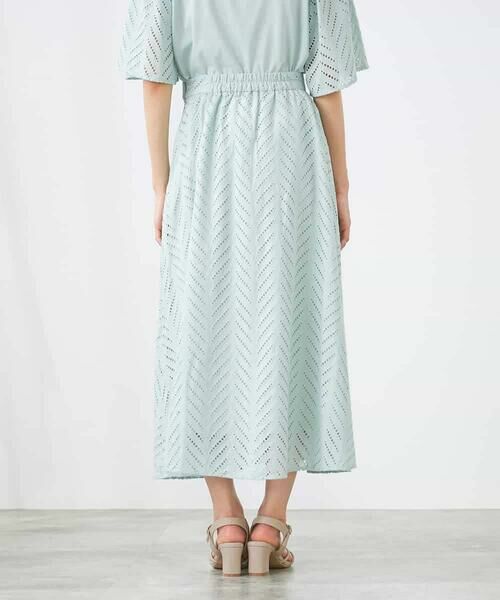 a.v.v / アー・ヴェ・ヴェ ロング・マキシ丈スカート | リーフレーススカート | 詳細3