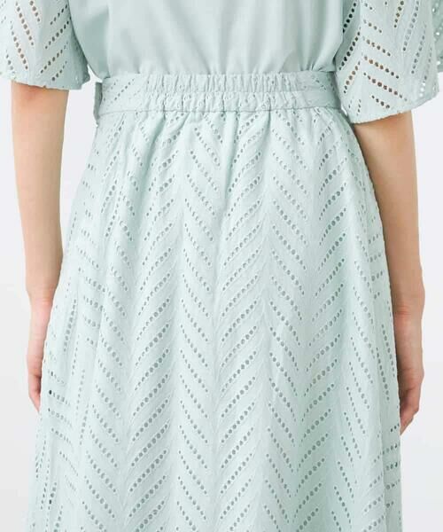 a.v.v / アー・ヴェ・ヴェ ロング・マキシ丈スカート | リーフレーススカート | 詳細5