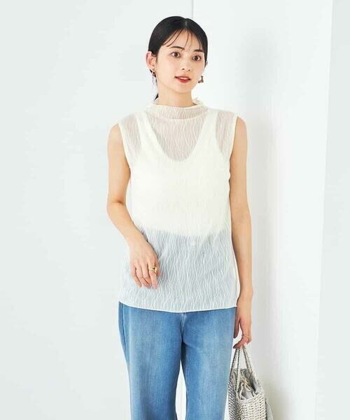 a.v.v / アー・ヴェ・ヴェ カットソー | シアーウェーブハイネックカットソー | 詳細3
