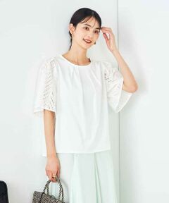 a.v.v / アー・ヴェ・ヴェ カットソー | リーフレーススリーブトップス