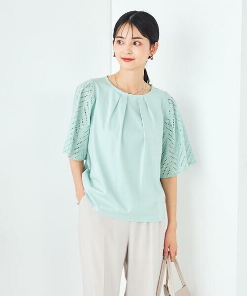 a.v.v / アー・ヴェ・ヴェ カットソー | リーフレーススリーブトップス | 詳細1