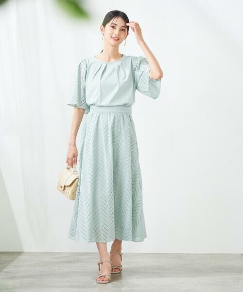 a.v.v / アー・ヴェ・ヴェ カットソー | リーフレーススリーブトップス | 詳細12