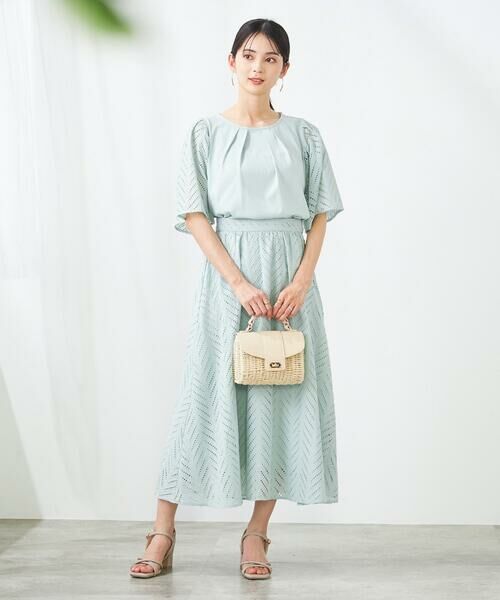 a.v.v / アー・ヴェ・ヴェ カットソー | リーフレーススリーブトップス | 詳細13