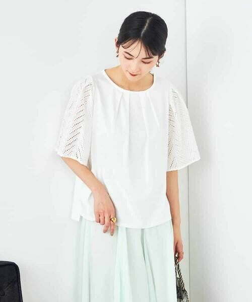 a.v.v / アー・ヴェ・ヴェ カットソー | リーフレーススリーブトップス | 詳細15