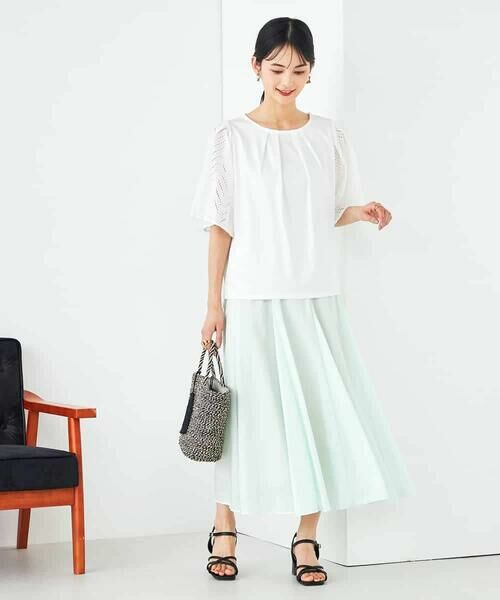 a.v.v / アー・ヴェ・ヴェ カットソー | リーフレーススリーブトップス | 詳細17