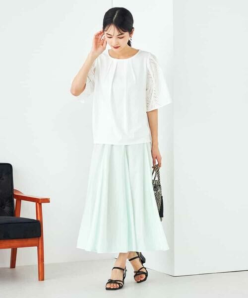 a.v.v / アー・ヴェ・ヴェ カットソー | リーフレーススリーブトップス | 詳細18