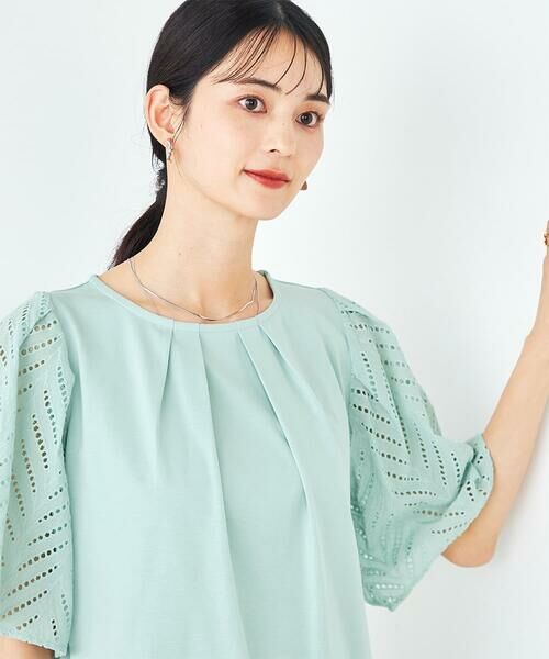 a.v.v / アー・ヴェ・ヴェ カットソー | リーフレーススリーブトップス | 詳細3