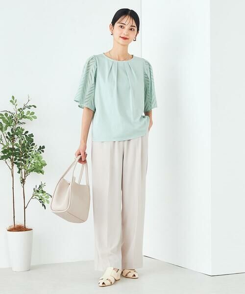 a.v.v / アー・ヴェ・ヴェ カットソー | リーフレーススリーブトップス | 詳細5