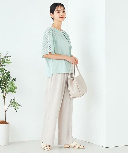 a.v.v / アー・ヴェ・ヴェ カットソー | リーフレーススリーブトップス | 詳細9