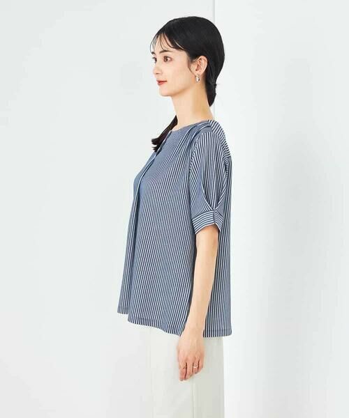 a.v.v / アー・ヴェ・ヴェ カットソー | ストライプジャガードスリットネックトップス | 詳細22