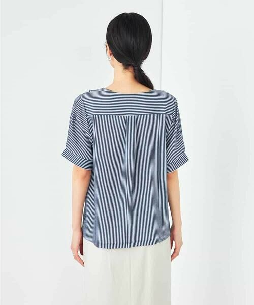 a.v.v / アー・ヴェ・ヴェ カットソー | ストライプジャガードスリットネックトップス | 詳細23