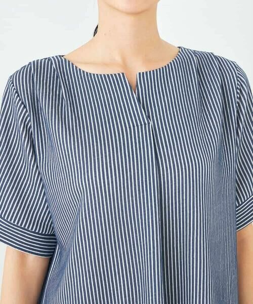 a.v.v / アー・ヴェ・ヴェ カットソー | ストライプジャガードスリットネックトップス | 詳細24