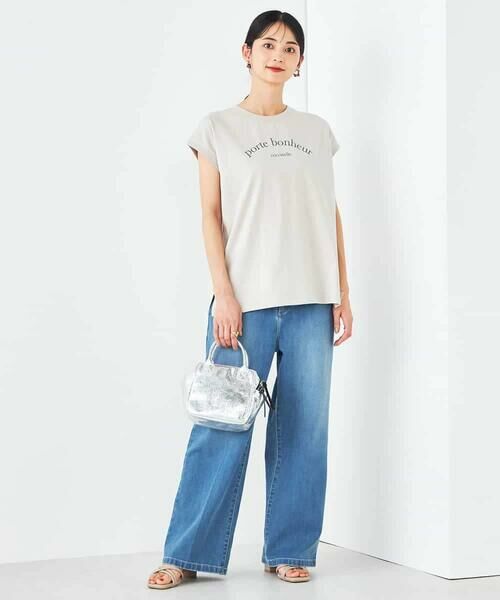 a.v.v / アー・ヴェ・ヴェ カットソー | 【コットン100%】フレンチスリーブロゴTシャツ | 詳細13