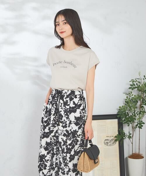 a.v.v / アー・ヴェ・ヴェ カットソー | 【コットン100%】フレンチスリーブロゴTシャツ | 詳細14