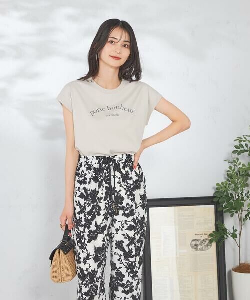 a.v.v / アー・ヴェ・ヴェ カットソー | 【コットン100%】フレンチスリーブロゴTシャツ | 詳細15