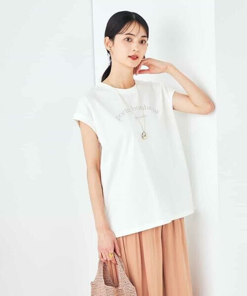 a.v.v / アー・ヴェ・ヴェ カットソー | 【コットン100%】フレンチスリーブロゴTシャツ | 詳細20