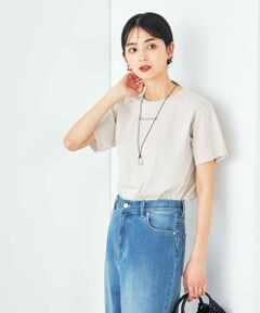 a.v.v / アー・ヴェ・ヴェ カットソー | 【コットン100%】コンパクト刺繍ロゴTシャツ