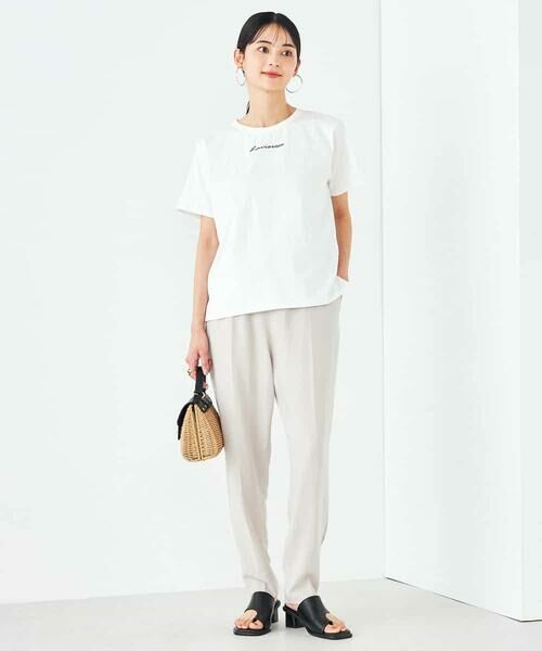 a.v.v / アー・ヴェ・ヴェ カットソー | 【コットン100%】コンパクト刺繍ロゴTシャツ | 詳細10