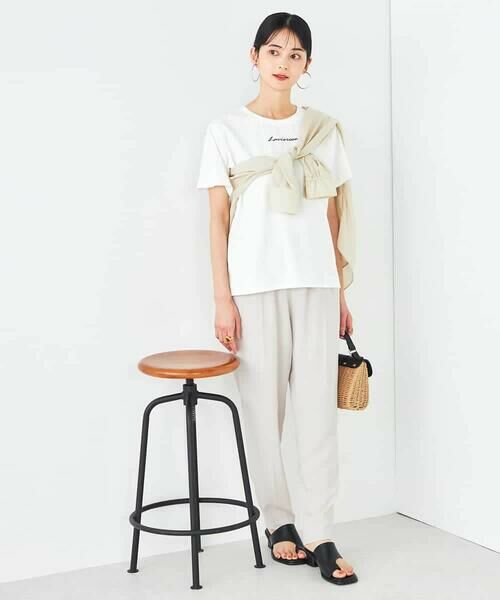 a.v.v / アー・ヴェ・ヴェ カットソー | 【コットン100%】コンパクト刺繍ロゴTシャツ | 詳細16