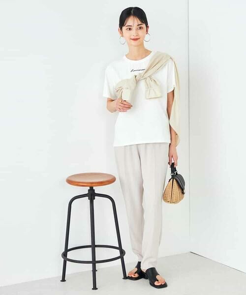 a.v.v / アー・ヴェ・ヴェ カットソー | 【コットン100%】コンパクト刺繍ロゴTシャツ | 詳細17