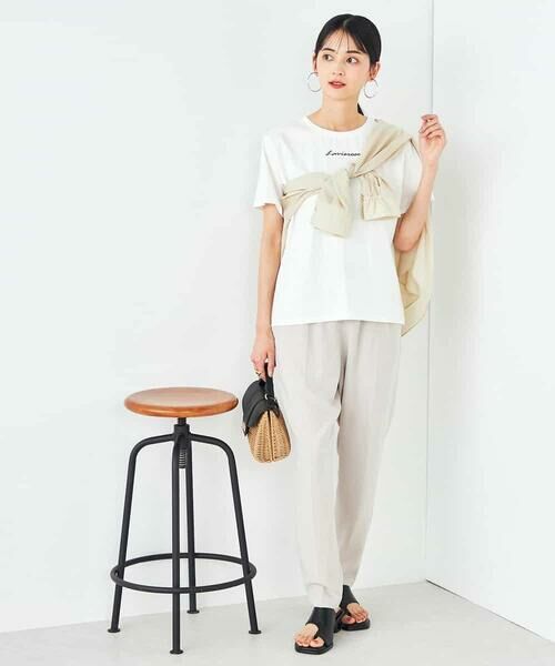 a.v.v / アー・ヴェ・ヴェ カットソー | 【コットン100%】コンパクト刺繍ロゴTシャツ | 詳細18