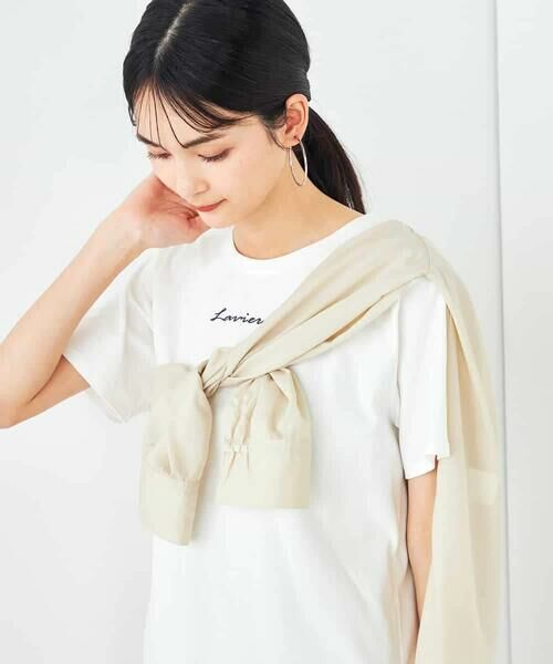 a.v.v / アー・ヴェ・ヴェ カットソー | 【コットン100%】コンパクト刺繍ロゴTシャツ | 詳細20