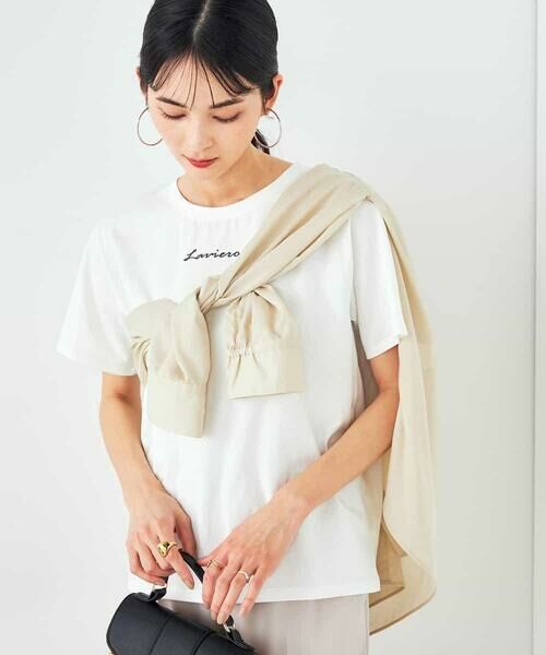 a.v.v / アー・ヴェ・ヴェ カットソー | 【コットン100%】コンパクト刺繍ロゴTシャツ | 詳細21