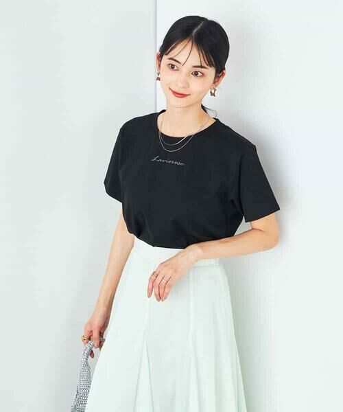 a.v.v / アー・ヴェ・ヴェ カットソー | 【コットン100%】コンパクト刺繍ロゴTシャツ | 詳細22