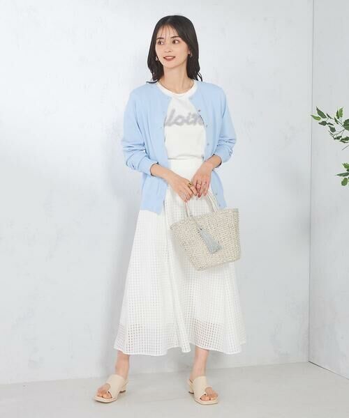 a.v.v / アー・ヴェ・ヴェ カットソー | 【コットン100%】チュールロゴ刺繍Tシャツ | 詳細22