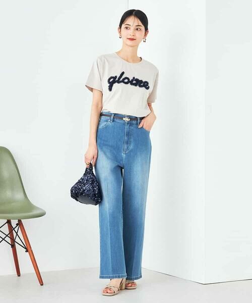 a.v.v / アー・ヴェ・ヴェ カットソー | 【コットン100%】チュールロゴ刺繍Tシャツ | 詳細5