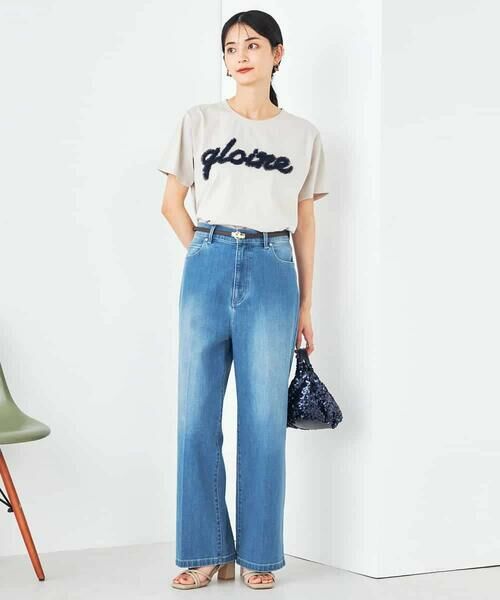 a.v.v / アー・ヴェ・ヴェ カットソー | 【コットン100%】チュールロゴ刺繍Tシャツ | 詳細7