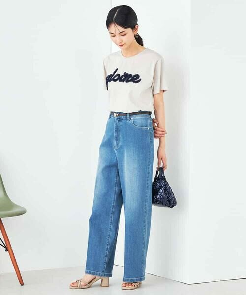 a.v.v / アー・ヴェ・ヴェ カットソー | 【コットン100%】チュールロゴ刺繍Tシャツ | 詳細8