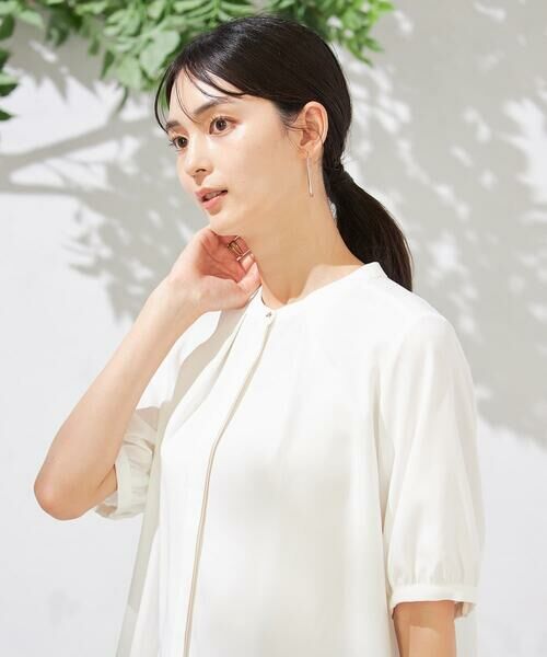 a.v.v / アー・ヴェ・ヴェ シャツ・ブラウス | 配色パイピングブラウス | 詳細13