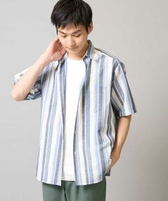 a.v.v / アー・ヴェ・ヴェ シャツ・ブラウス | 【洗濯機で洗える】マルチストライプワイドシルエットシャツ