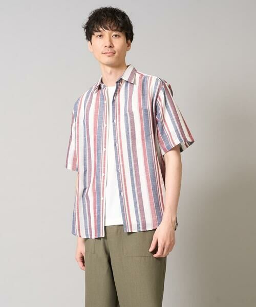 a.v.v / アー・ヴェ・ヴェ シャツ・ブラウス | 【洗濯機で洗える】マルチストライプワイドシルエットシャツ | 詳細13