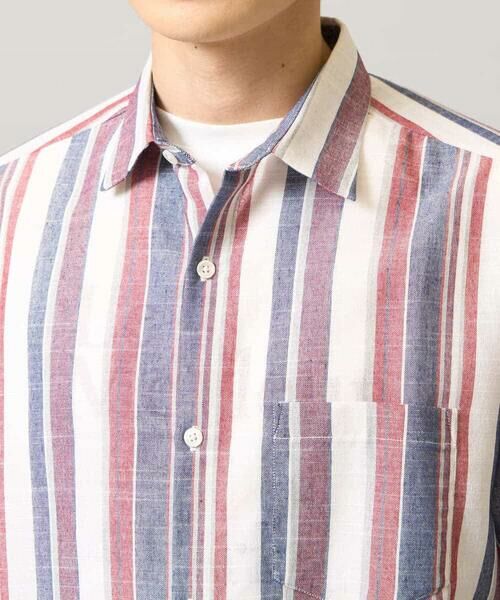 a.v.v / アー・ヴェ・ヴェ シャツ・ブラウス | 【洗濯機で洗える】マルチストライプワイドシルエットシャツ | 詳細17