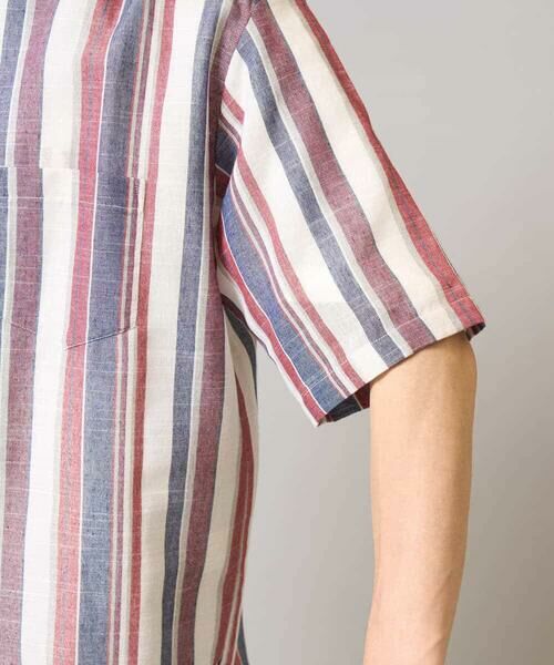 a.v.v / アー・ヴェ・ヴェ シャツ・ブラウス | 【洗濯機で洗える】マルチストライプワイドシルエットシャツ | 詳細18