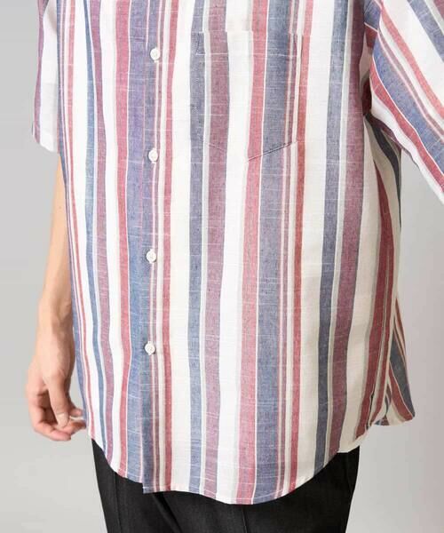 a.v.v / アー・ヴェ・ヴェ シャツ・ブラウス | 【洗濯機で洗える】マルチストライプワイドシルエットシャツ | 詳細19