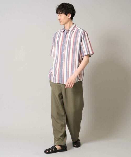 a.v.v / アー・ヴェ・ヴェ シャツ・ブラウス | 【洗濯機で洗える】マルチストライプワイドシルエットシャツ | 詳細2