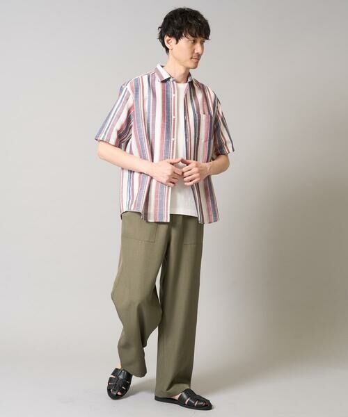a.v.v / アー・ヴェ・ヴェ シャツ・ブラウス | 【洗濯機で洗える】マルチストライプワイドシルエットシャツ | 詳細3