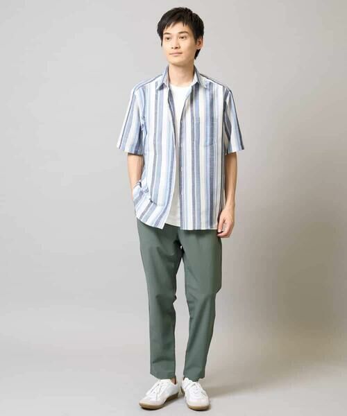 a.v.v / アー・ヴェ・ヴェ シャツ・ブラウス | 【洗濯機で洗える】マルチストライプワイドシルエットシャツ | 詳細7