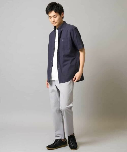 a.v.v / アー・ヴェ・ヴェ シャツ・ブラウス | 【接触冷感/イージーケア】オックス ワンポイント刺繍半袖シャツ【速乾/毛玉になりにくい】 | 詳細14