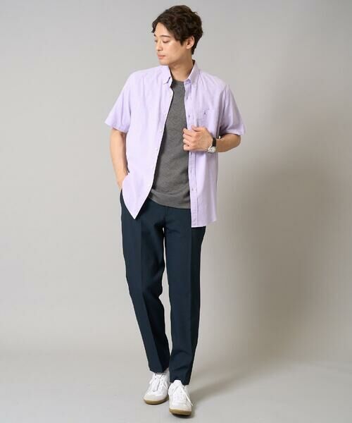 a.v.v / アー・ヴェ・ヴェ シャツ・ブラウス | 【接触冷感/イージーケア】オックス ワンポイント刺繍半袖シャツ【速乾/毛玉になりにくい】 | 詳細15