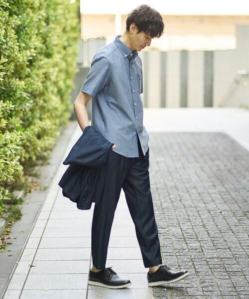 a.v.v / アー・ヴェ・ヴェ シャツ・ブラウス | 【接触冷感/イージーケア】オックス ワンポイント刺繍半袖シャツ【速乾/毛玉になりにくい】 | 詳細2