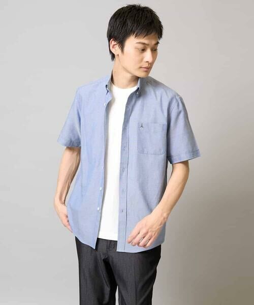 a.v.v / アー・ヴェ・ヴェ シャツ・ブラウス | 【接触冷感/イージーケア】オックス ワンポイント刺繍半袖シャツ【速乾/毛玉になりにくい】 | 詳細23