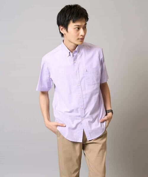 a.v.v / アー・ヴェ・ヴェ シャツ・ブラウス | 【接触冷感/イージーケア】オックス ワンポイント刺繍半袖シャツ【速乾/毛玉になりにくい】 | 詳細30