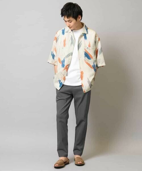 a.v.v / アー・ヴェ・ヴェ シャツ・ブラウス | 【イージーケア/速乾/接触冷感】ドビーペインタープリントオープンカラーシャツ | 詳細11