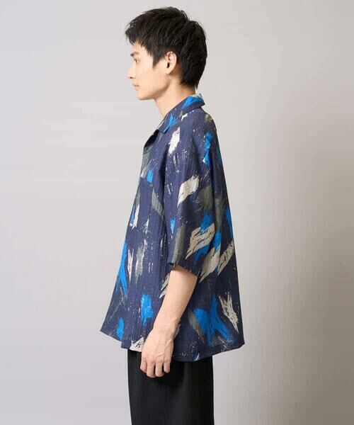 a.v.v / アー・ヴェ・ヴェ シャツ・ブラウス | 【イージーケア/速乾/接触冷感】ドビーペインタープリントオープンカラーシャツ | 詳細19