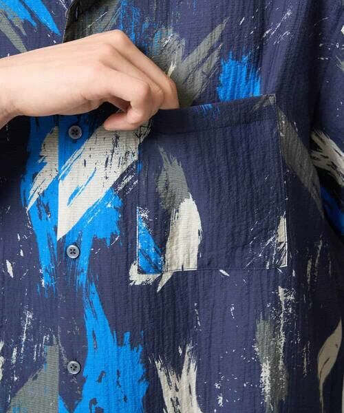 a.v.v / アー・ヴェ・ヴェ シャツ・ブラウス | 【イージーケア/速乾/接触冷感】ドビーペインタープリントオープンカラーシャツ | 詳細24