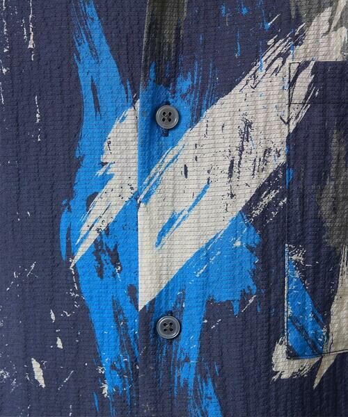 a.v.v / アー・ヴェ・ヴェ シャツ・ブラウス | 【イージーケア/速乾/接触冷感】ドビーペインタープリントオープンカラーシャツ | 詳細25